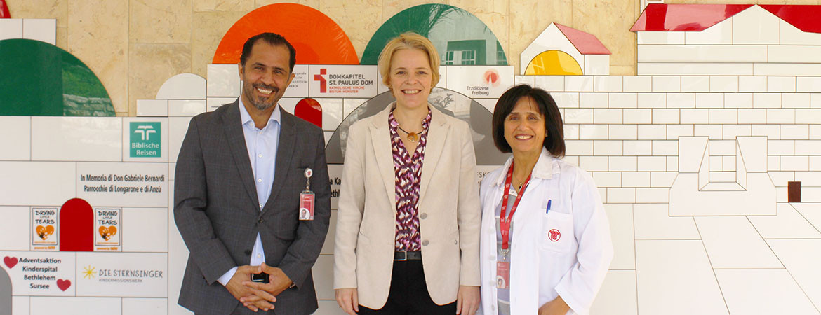 Swiss Representative Office Visits Caritas Baby Hospital