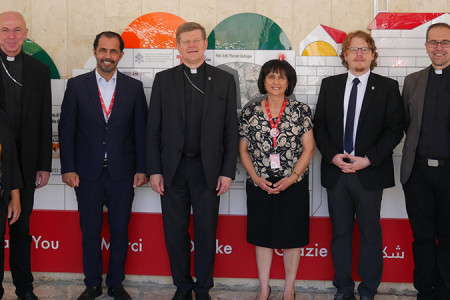 Archbishop of Freiburg Visits Caritas Baby Hospital in Bethlehem